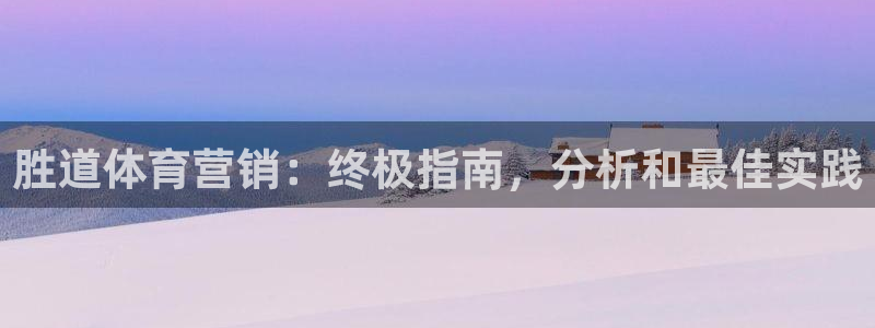 必一体育流水线是什么意思：胜道体育营销：终极指南，分析和最佳